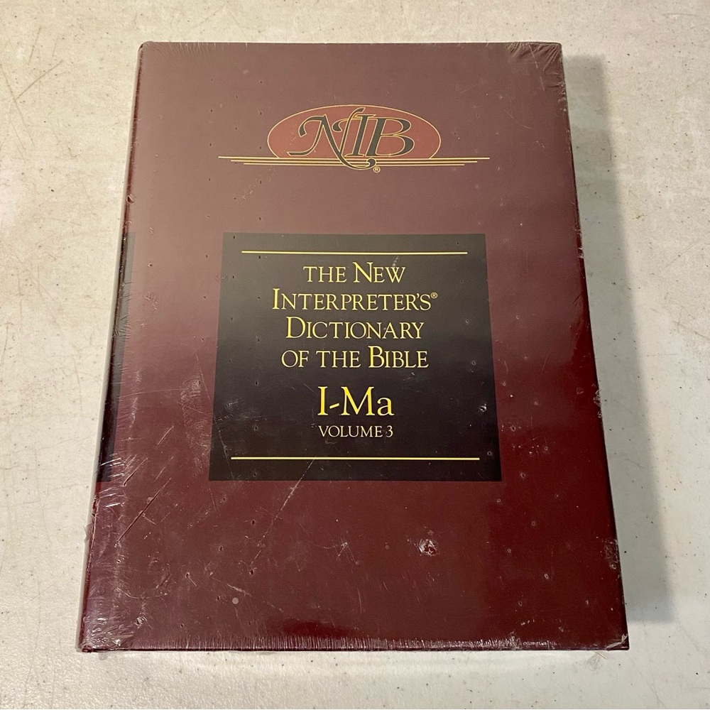 The New Interpreter’s Dictionary Of The Bible I-Ma Volume 3 NIB Abingdon Press